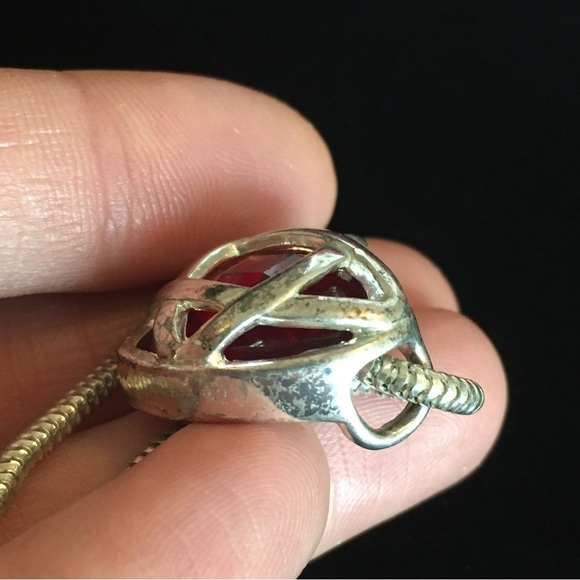 VINTAGE Kim Rogers Interchangeable Hearts Pendant Necklace - Picture 11 of 13